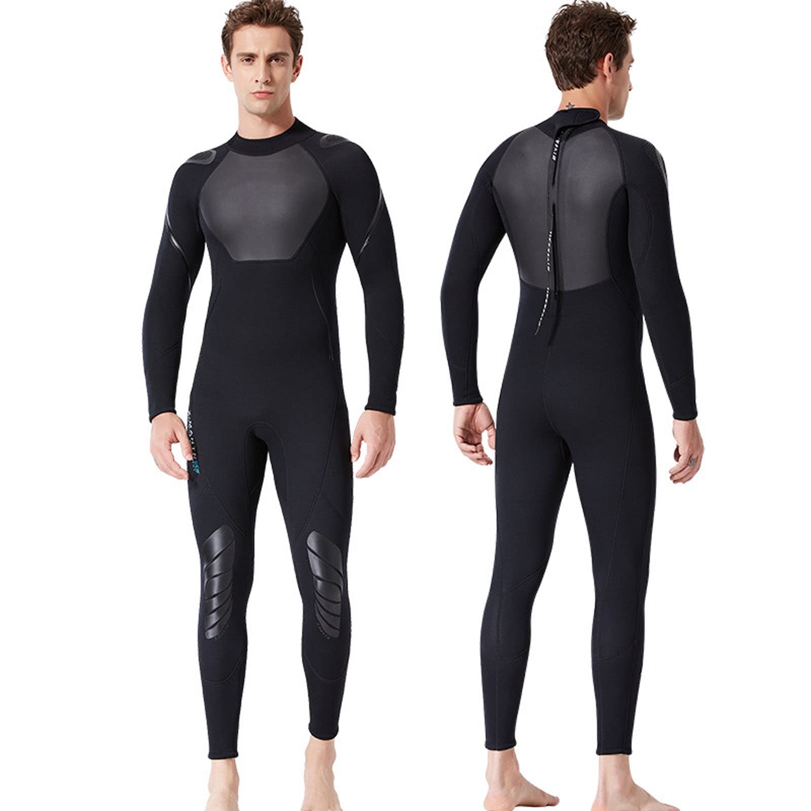 3mm Neoprene Full Body Wetsuit for Men & Women - Back Zip Thermal Diving Suit for Surfing, Snorkeling, Swimming & Water Sports | Perfect for Cold Water Activities & Ocean Adventures