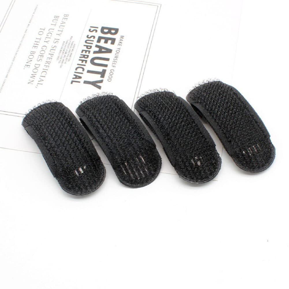 3 Pairs Invisible Black Bump Up Hair Clips - Volumizing Hair Inserts for Updos, Buns & Braids - Styling Tool for Women & Girls - Perfect for Fluffy Hair & Everyday Hairstyles (Great for Work, Parties & Special Occasions)