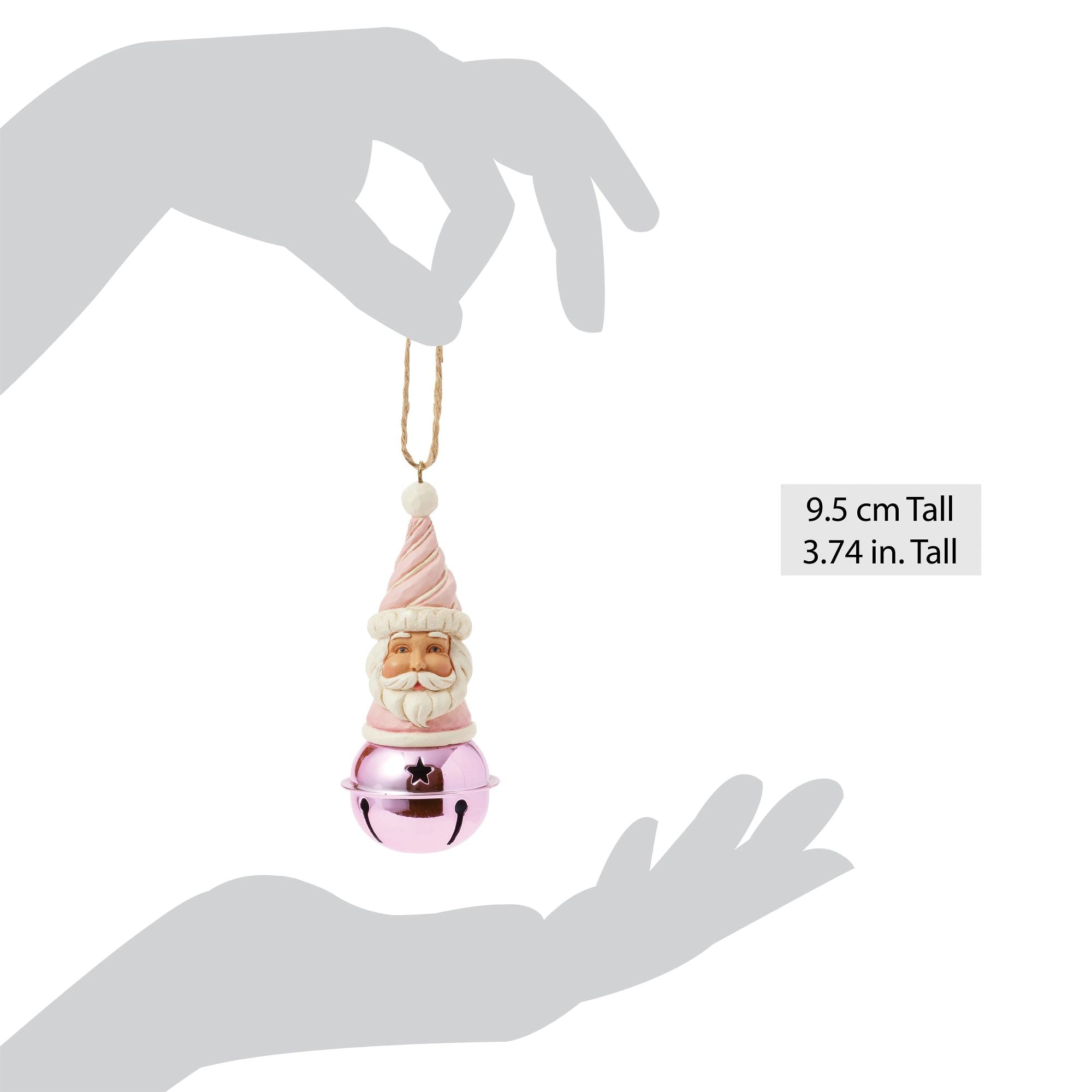 Heartwood Sweets Santa Bell Christmas Ornament - Handcrafted Wooden Holiday Decor for Tree, Gift, and Festive Home Decoration | Perfect for Xmas, Holiday Parties, and Seasonal Celebrations