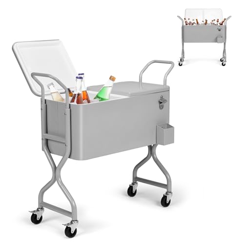 Gray with front open lid