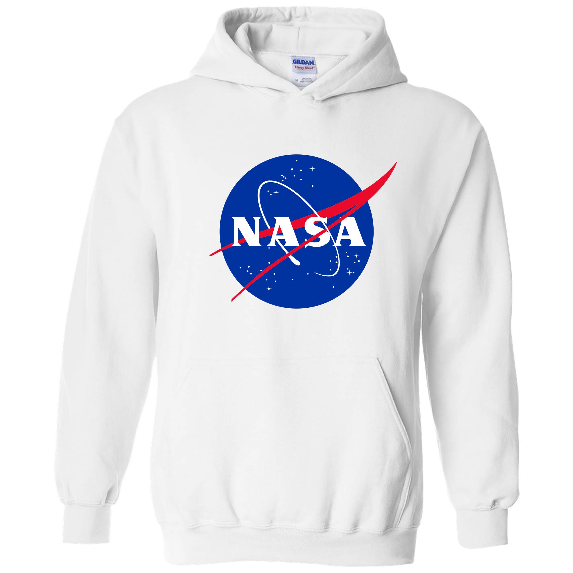 UGP Campus Apparel NASA Logo Hoodie - Official National Aeronautics and Space Administration Sweatshirt | Perfect for College, Streetwear & Space Enthusiasts