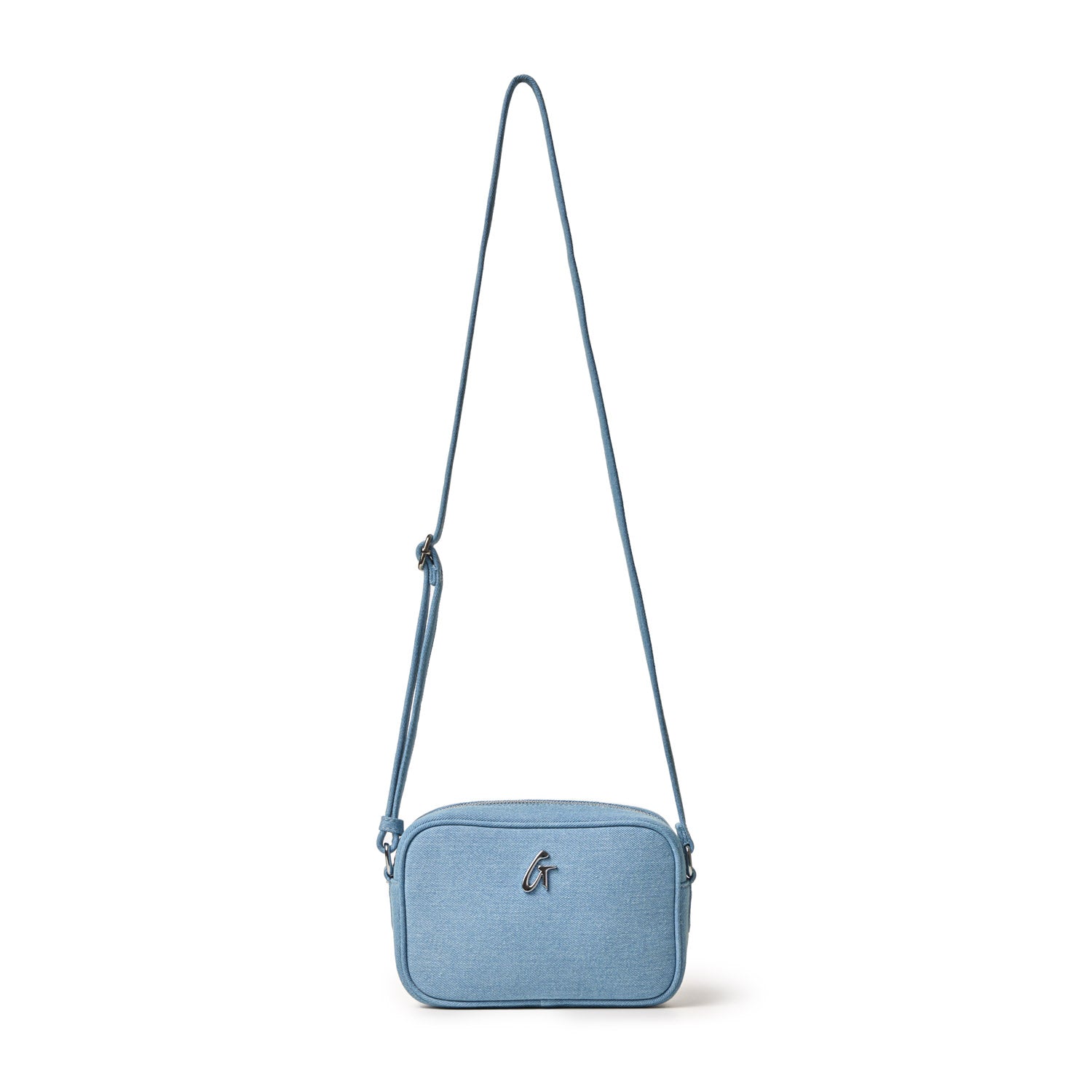 Mini Denim Silver Camera Bag - Stylish & Compact for Travel, Photography & Everyday Use