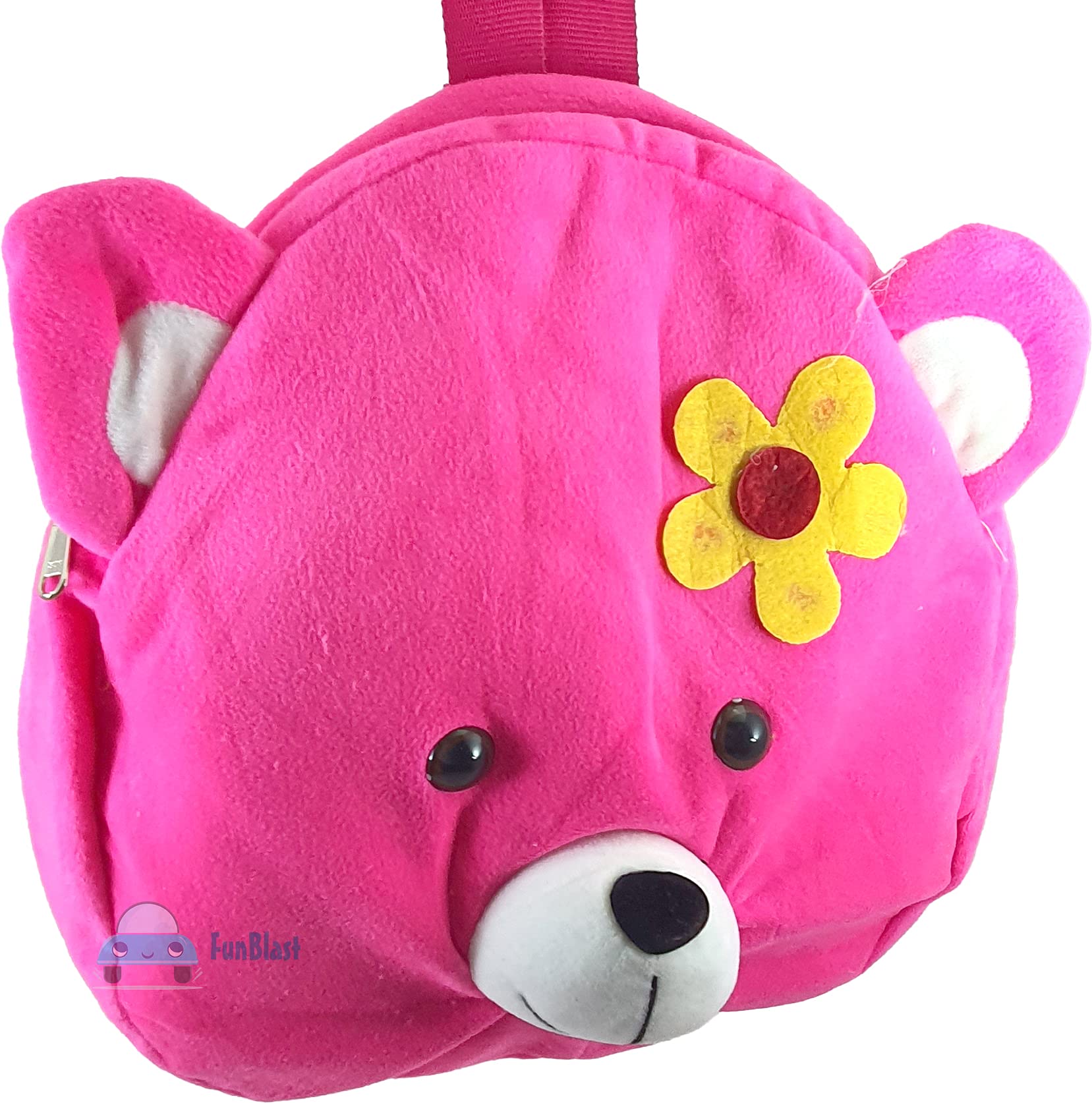 FunBlast Cartoon Round Soft Kids Backpack - Lightweight School Bag for Boys & Girls, Perfect for Preschool, Picnic, Travel & Daily Use