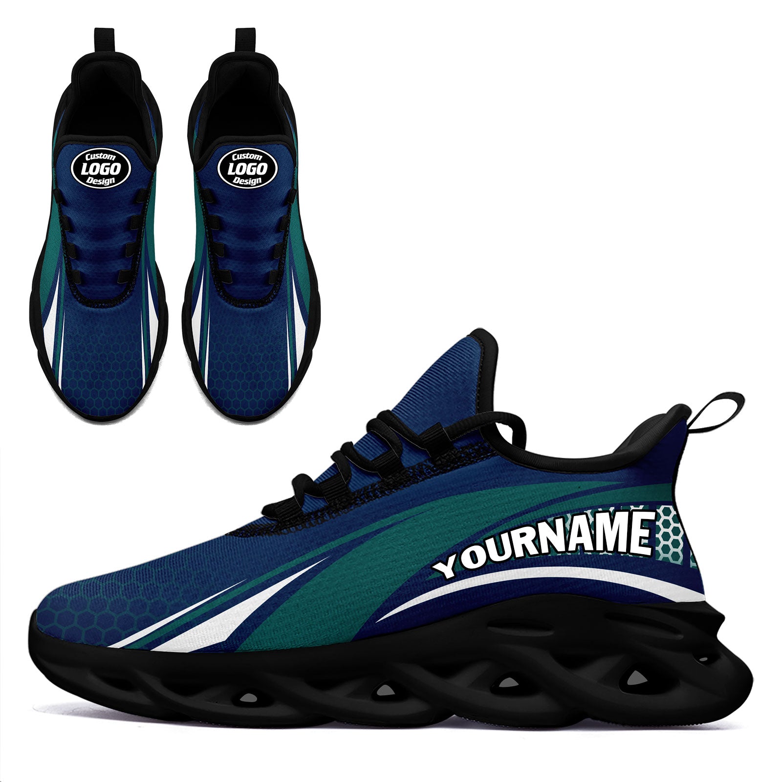 Custom Maxsoul Personalized Sneakers - Lightweight Comfortable Walking Shoes for Men & Women - Fashionable Design FN003 E025022 - Perfect for Running, Gym Workouts & Casual Wear