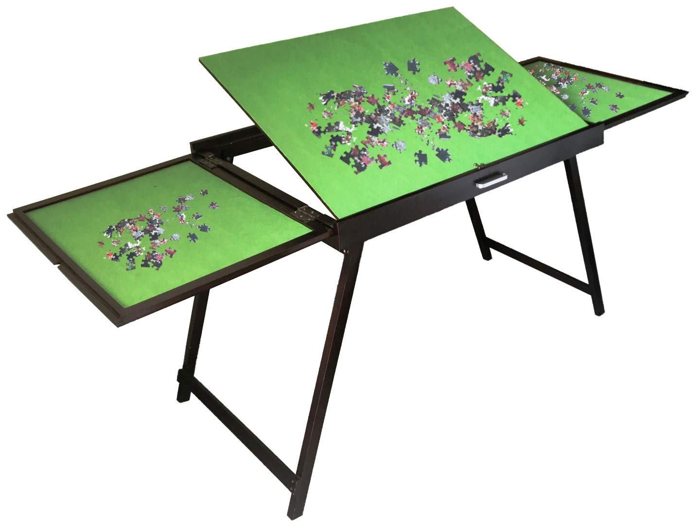 Premium Wooden Puzzle Table for Adults - Large Portable Folding Table with Storage & Cover - Multi-Functional Home Furniture - Perfect for 1500 Piece Puzzles - Ideal for Playrooms, Living Rooms & Game Nights