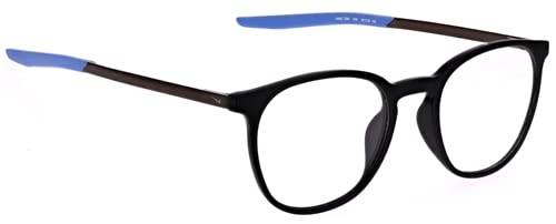 Nike 7280 Radiation Protection Glasses - Oval Frame, Thin Metal Temple with Nylon Tip, Medium Size | Blue Light Blocking Computer Glasses for Gaming, Office Work & Digital Screen Use