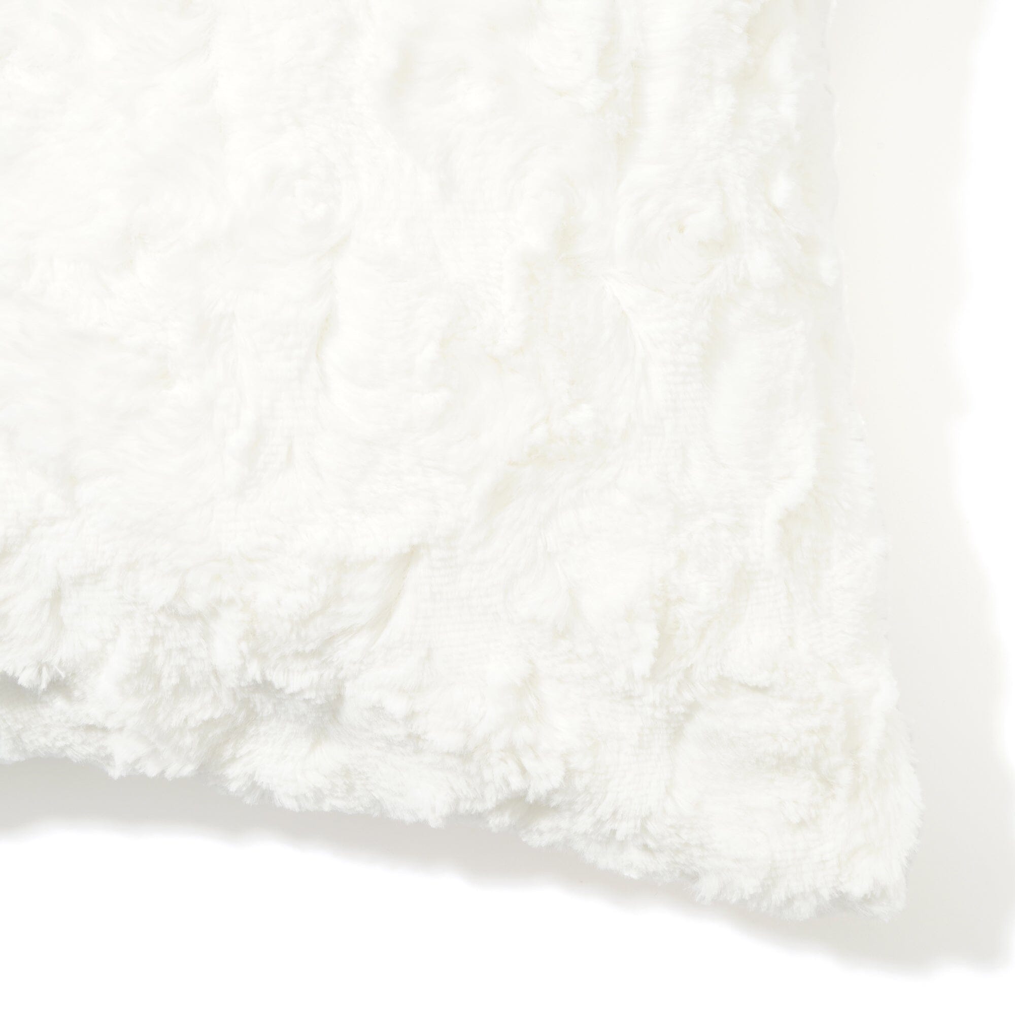 Premium 450x450 White Faux Fur Cushion Cover - Soft & Luxurious Throw Pillow Case for Living Room Sofa, Bedroom Decor, and Cozy Home Styling
