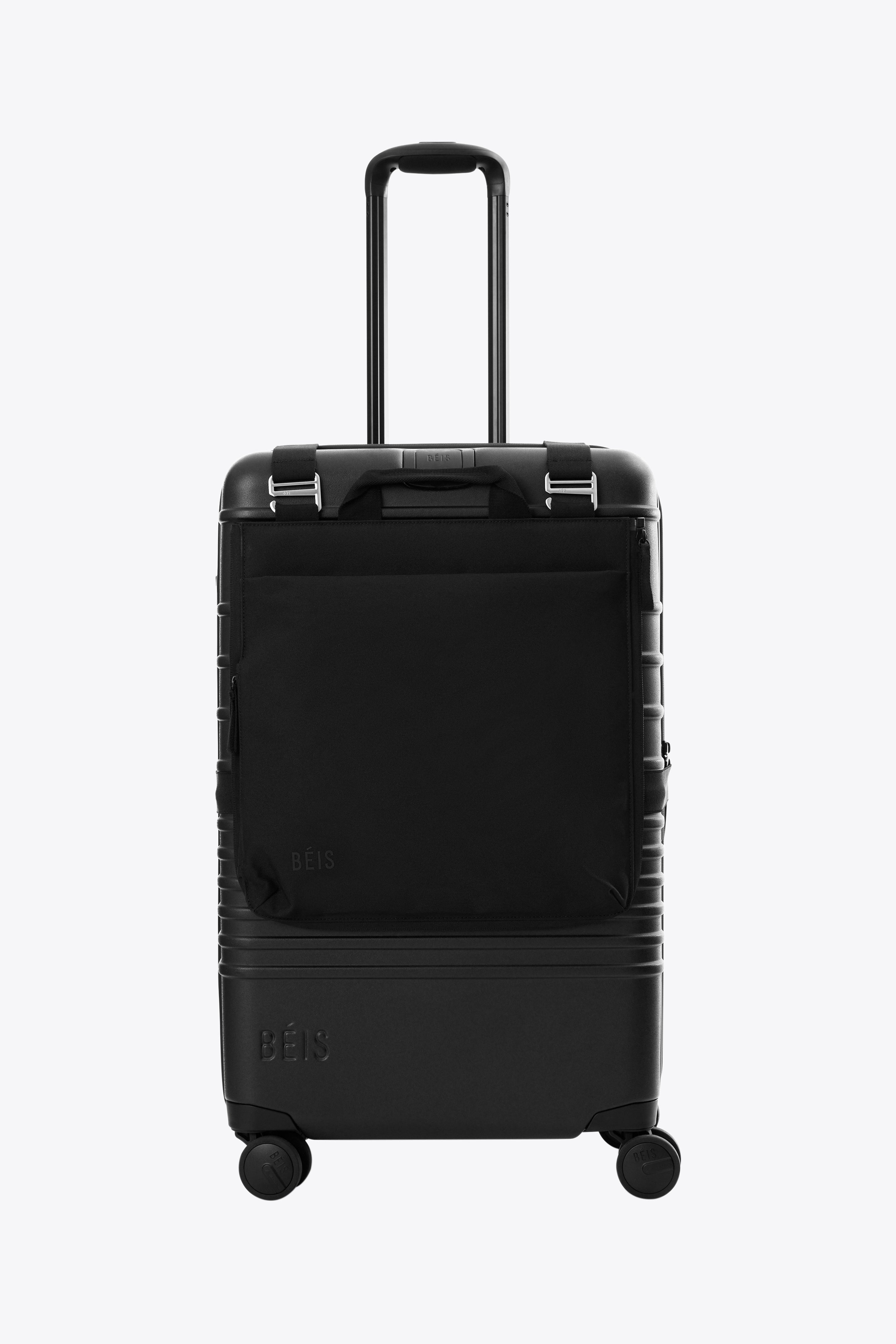 Black Convertible Luggage Vest - Hands-Free Travel Bag for Hiking, Camping & Airports | Durable & Lightweight Carry-On Solution
