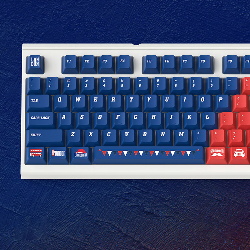 NEWTOY British Theme Cherry Profile Keycap Set - 172 Keys for Mechanical Keyboards | Perfect for Typing, Gaming & Custom Keyboard Builds