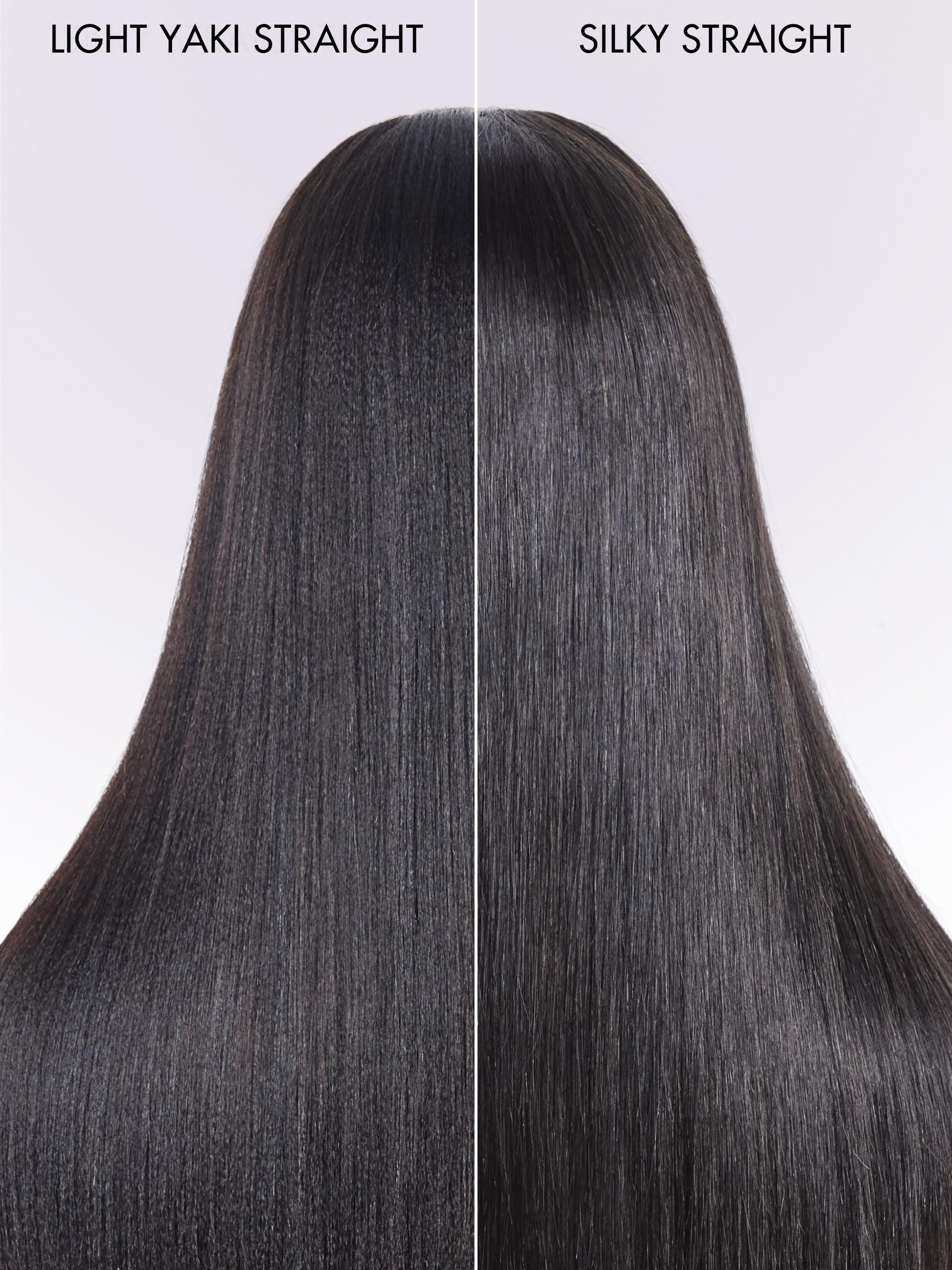 LUVME HAIR 16 Inch Yaki Straight Human Hair Wig with Bangs | Glueless Ready-to-Wear Wig | Ultra Natural Minimalist Lace Front Wig (Breathable Cap) for Everyday Wear, Cosplay & Special Occasions