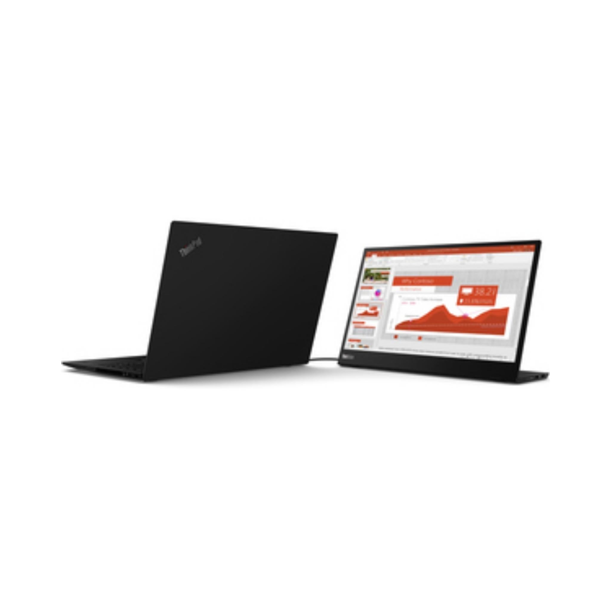 Lenovo M14 (D18140FX0) 14 Inch Portable USB-C Monitor - Ultra Slim FHD IPS Display for Laptop, Desktop, Gaming & Office Work | Perfect for Business Travel, Home Office & Multi-Screen Setup