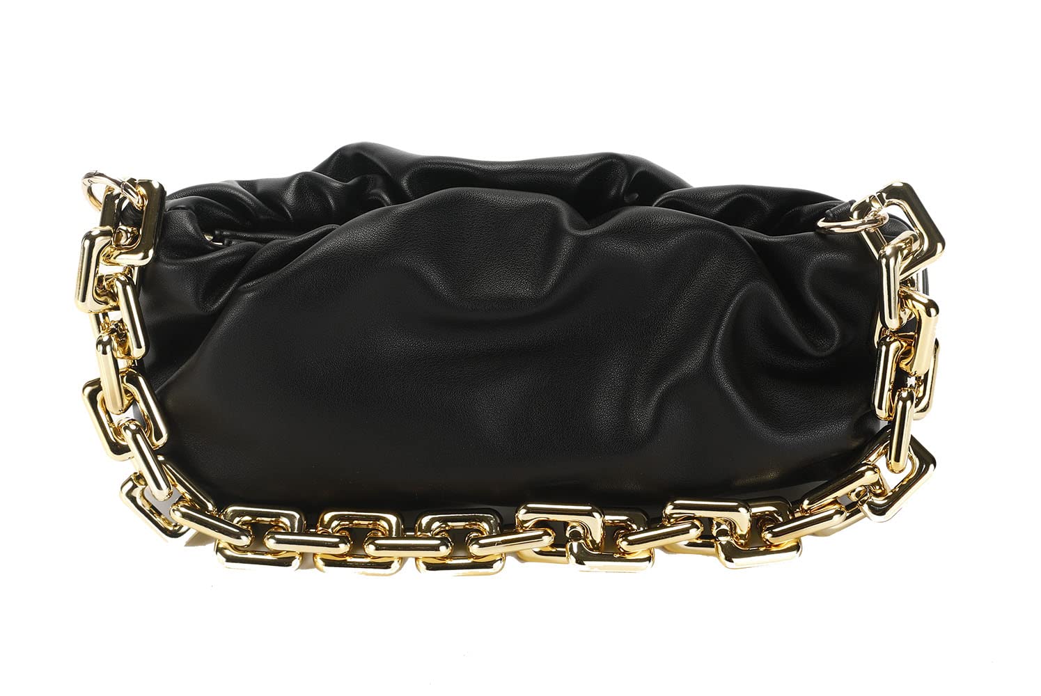 Women's Dumpling Bag Cloud Purse with Chunky Chain - Stylish Shoulder Bag for Everyday Use, Work & Evening Out