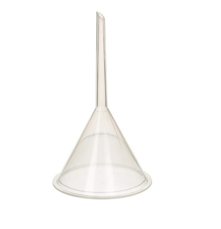 ASW 75mm (3 Inch) Plastic Funnel - Polypropylene Lab Funnel for Chemistry, Home Brewing & DIY Projects - Durable & Chemical Resistant