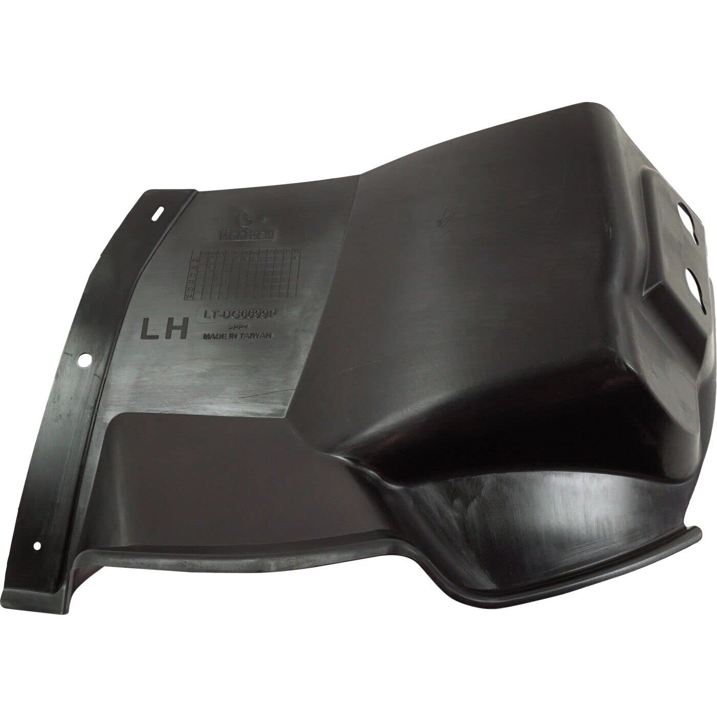Dodge Ram 1500 2019-2021 Front Inner Fender Liners Set of 2 - Left Driver & Right Passenger Side (CH1248206, CH1249206, 68275907AB, 68275906AB) - Perfect for Off-Road Protection & Enhanced Vehicle Durability