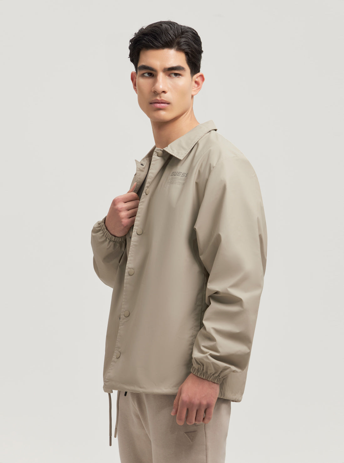 Eco-Friendly Beige Laerte Active Shacket Jacket for Men & Women - Lightweight Water-Resistant Outdoor Wear for Hiking, Camping & Casual Style