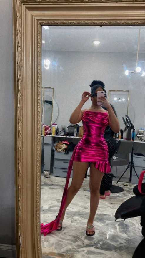 Hot Pink Short Homecoming Dress - Sexy Birthday Party Dress for Women - J3921 | Perfect for Prom, Homecoming, Birthday Parties & Special Occasions