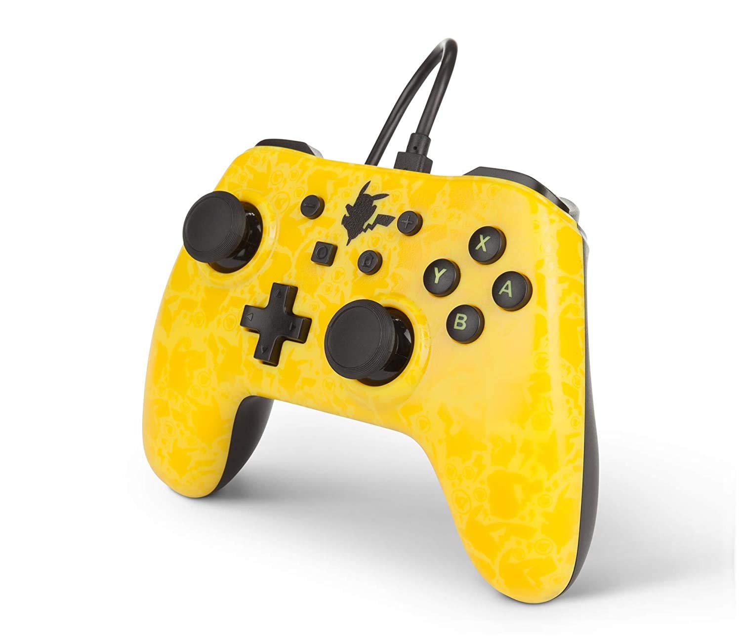 PowerA Pokemon Wired Controller for Nintendo Switch - Pikachu Silhouette Design | Officially Licensed Gamepad for Nintendo Switch | Perfect for Gaming Sessions, Multiplayer Battles & Pokemon Adventures