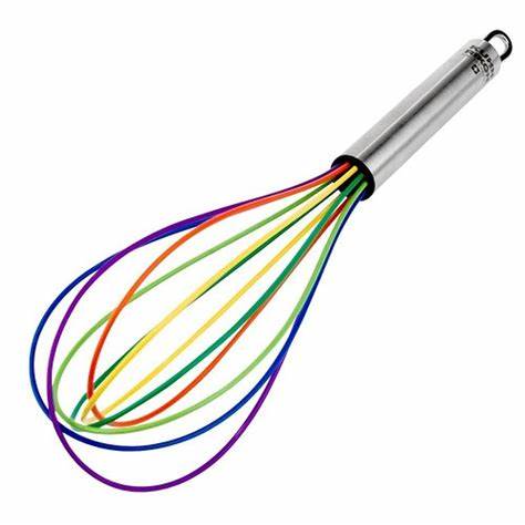 10-Inch Silicone Whisk - Heat-Resistant, Non-Scratch Kitchen Tool for Baking, Mixing & Cooking - Perfect for Eggs, Sauces, Batters & More