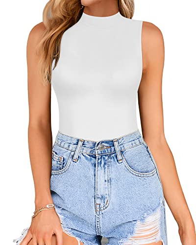 03-turtleneck Sleeveless-white