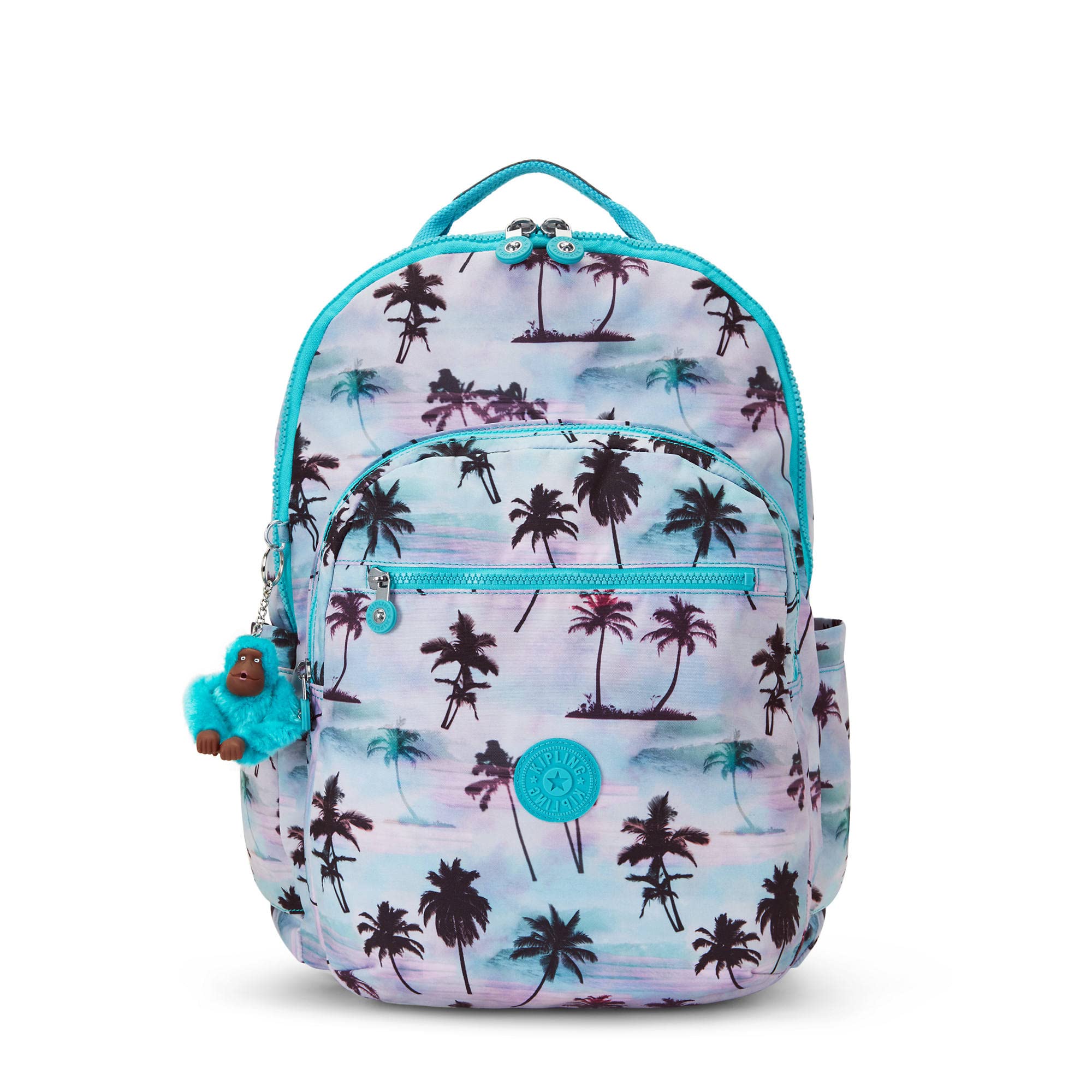 Kipling Seoul Extra Large Laptop Backpack - 17 Inch Laptop Bag with Shadow Palm Print, Durable Travel Backpack for Work, School & College - Perfect for Commuters & Business Professionals