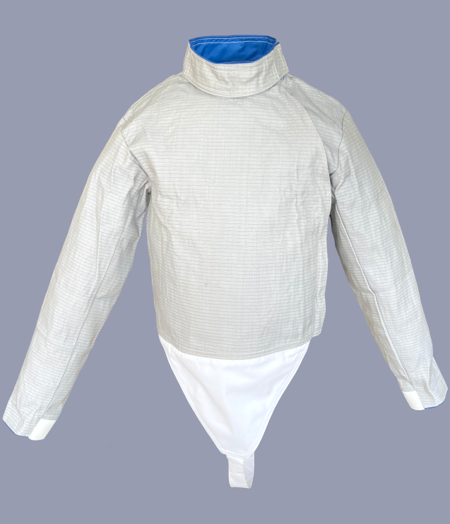 WFS Men's Front Zip Sabre Lame Fencing Jacket - Lightweight & Durable for Competitive Fencing Training & Tournaments