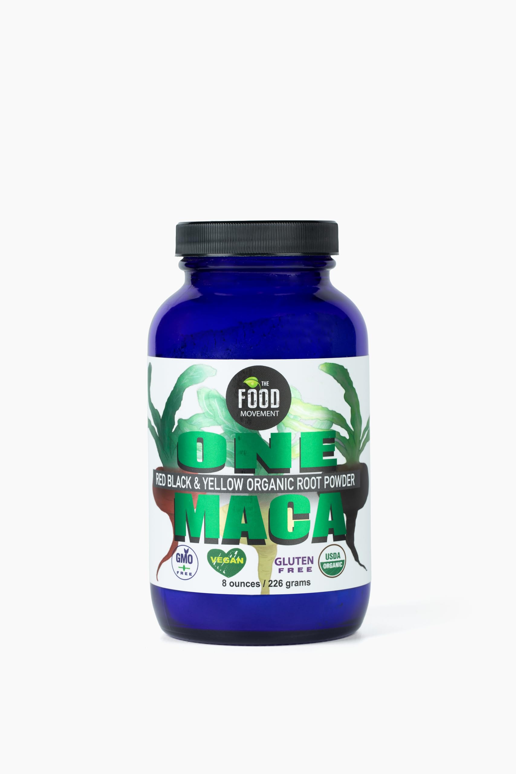 Organic Maca Root Powder (Black, Red, Yellow) - 8oz | Energy Booster, Hormone Balance & Stress Relief | Perfect for Smoothies, Coffee & Baking