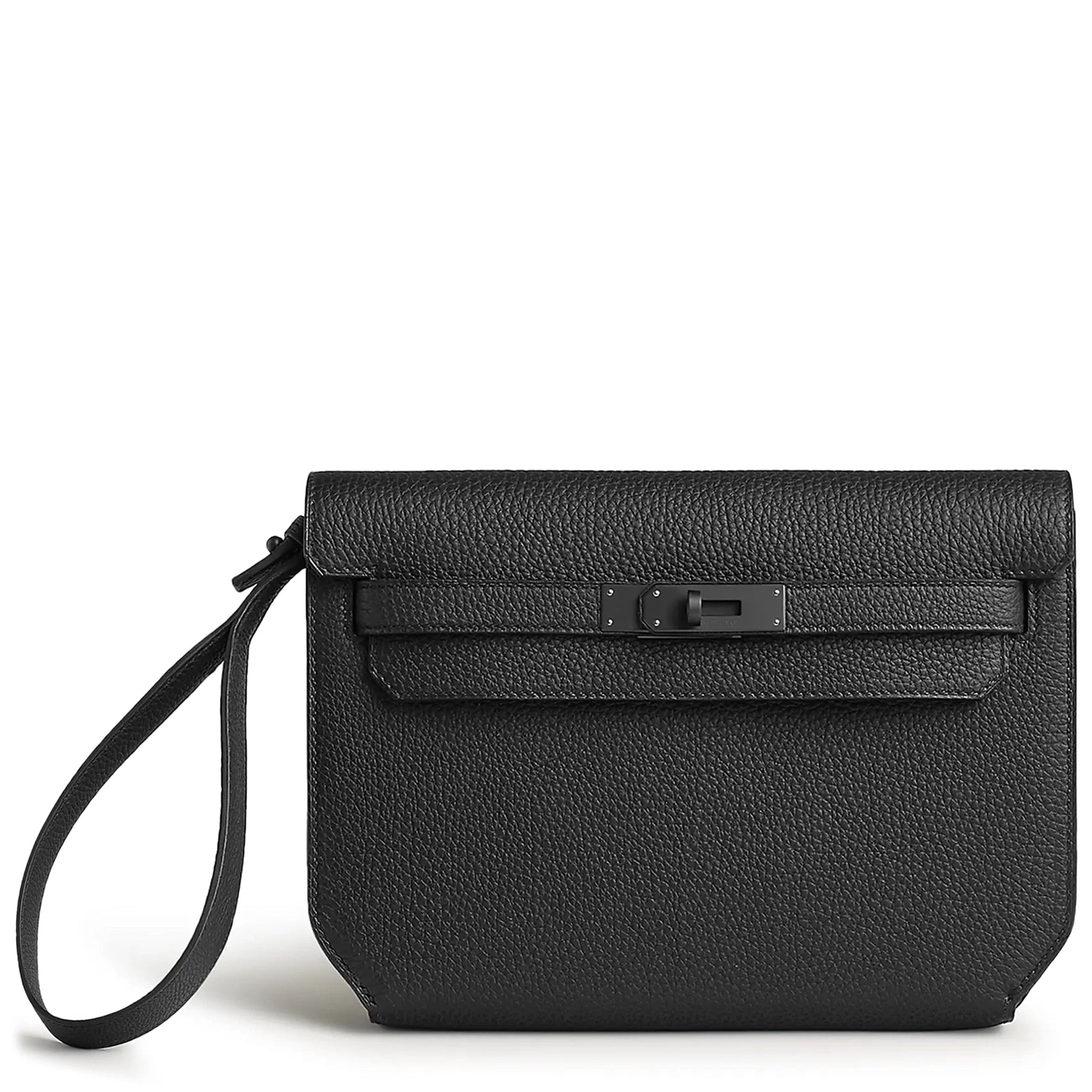 Hermès Kelly Depeches 25 Handbag in Togo Leather with Monochrome Design & Palladium Hardware - Luxury Crossbody Bag for Women, Perfect for Work, Travel and Special Occasions
