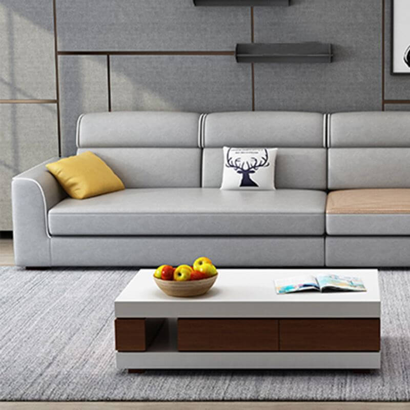 Modern Modular Sectional Sofa - Nordic Style Corner Couch with Armrests for Living Room, Lounge & Small Spaces - Comfortable & Stylish Home Furniture