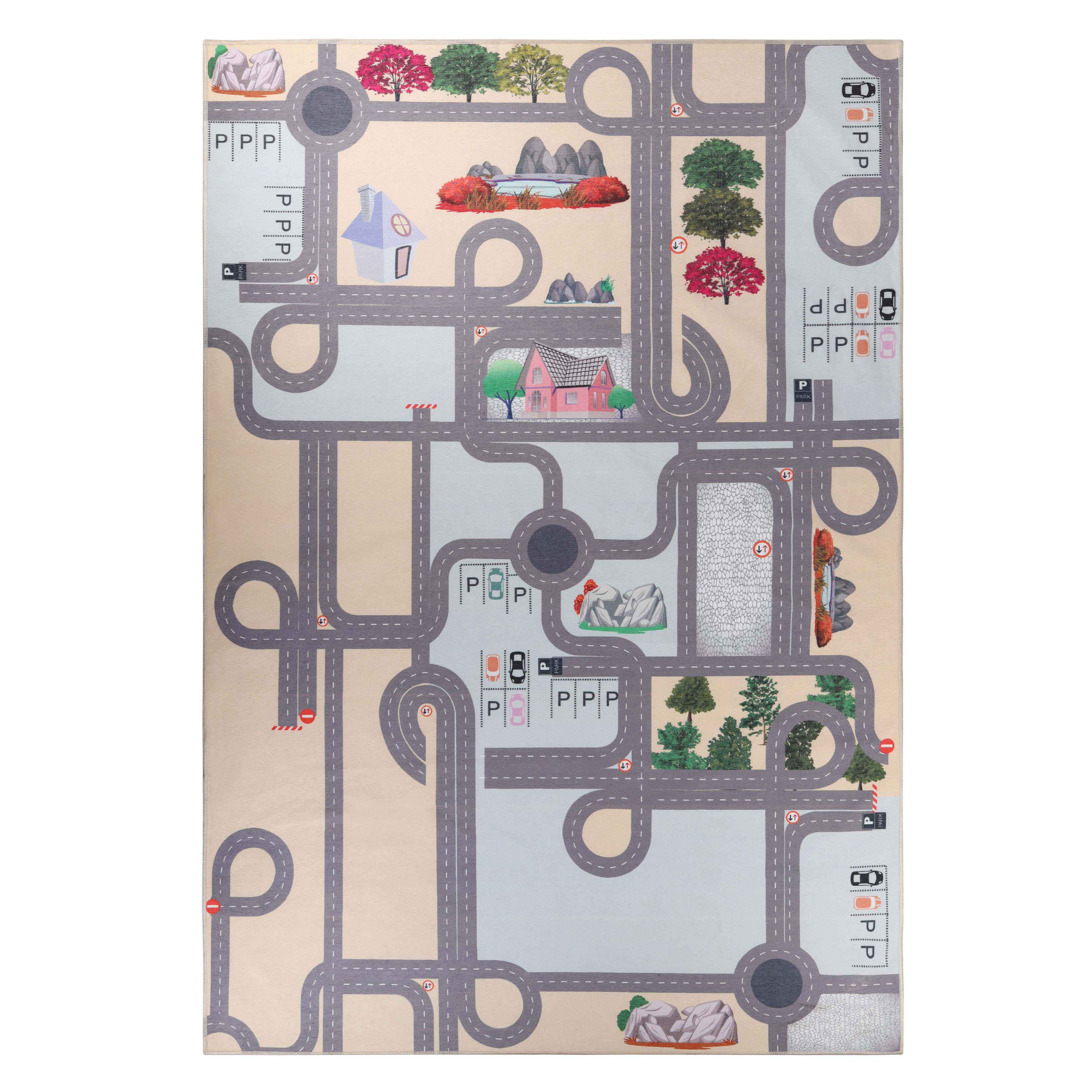 Non-Slip Kids Playroom Rug - Washable Nursery Carpet for Indoor Use | Safe Play Area Mat for Toddlers & Children | Perfect for Daycare, Bedroom, and Playroom Flooring