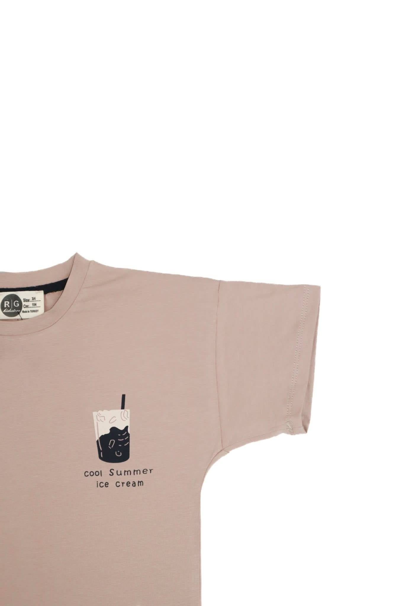 Unisex Kids 100% Cotton T-Shirt & Shorts Set - Soft Breathable Cotton Outfit for Boys Girls - Perfect for Summer Play, School, and Family Outings