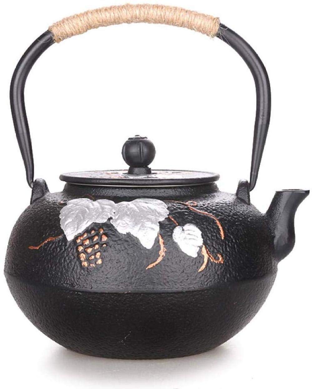 Handmade Cast Iron Tea Kettle 1400ml - Uncoated Japanese Craft Iron Pot for Boiling Tea | Perfect for Traditional Tea Ceremonies, Home Brewing & Gift Giving