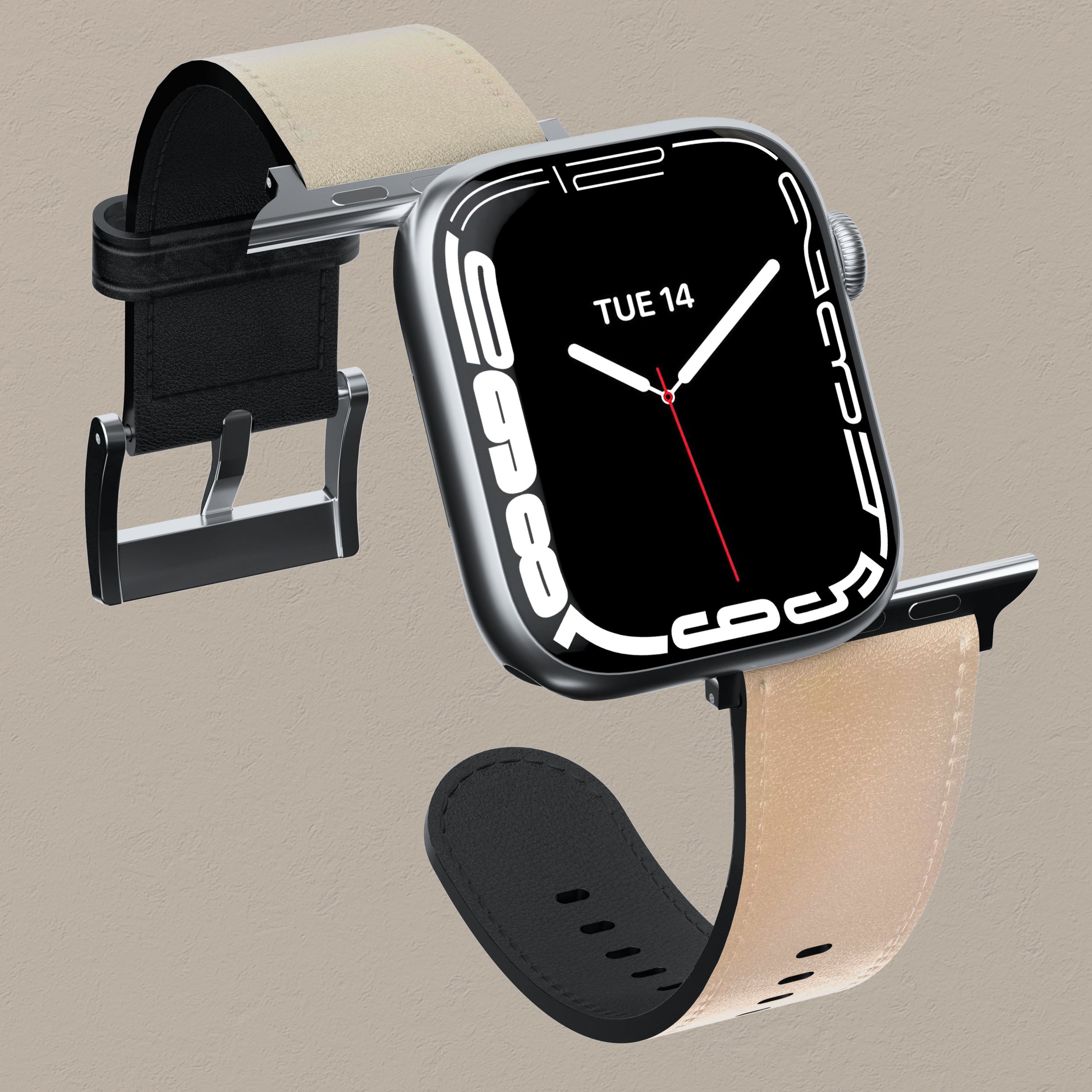 Ethereal Blur Apple Watch Band - Soft Silicone Replacement Strap for Apple Watch Series 9/8/7/6/SE/5/4/3/2/1 - Perfect for Workouts, Running & Everyday Wear