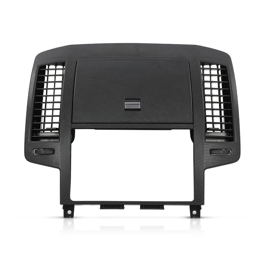 Black Center Dash Radio Bezel Storage Cubby Vents Compatible with Nissan Altima 2005-2006 - Perfect for Car Organizer & Phone Holder in Vehicle Interior Upgrade