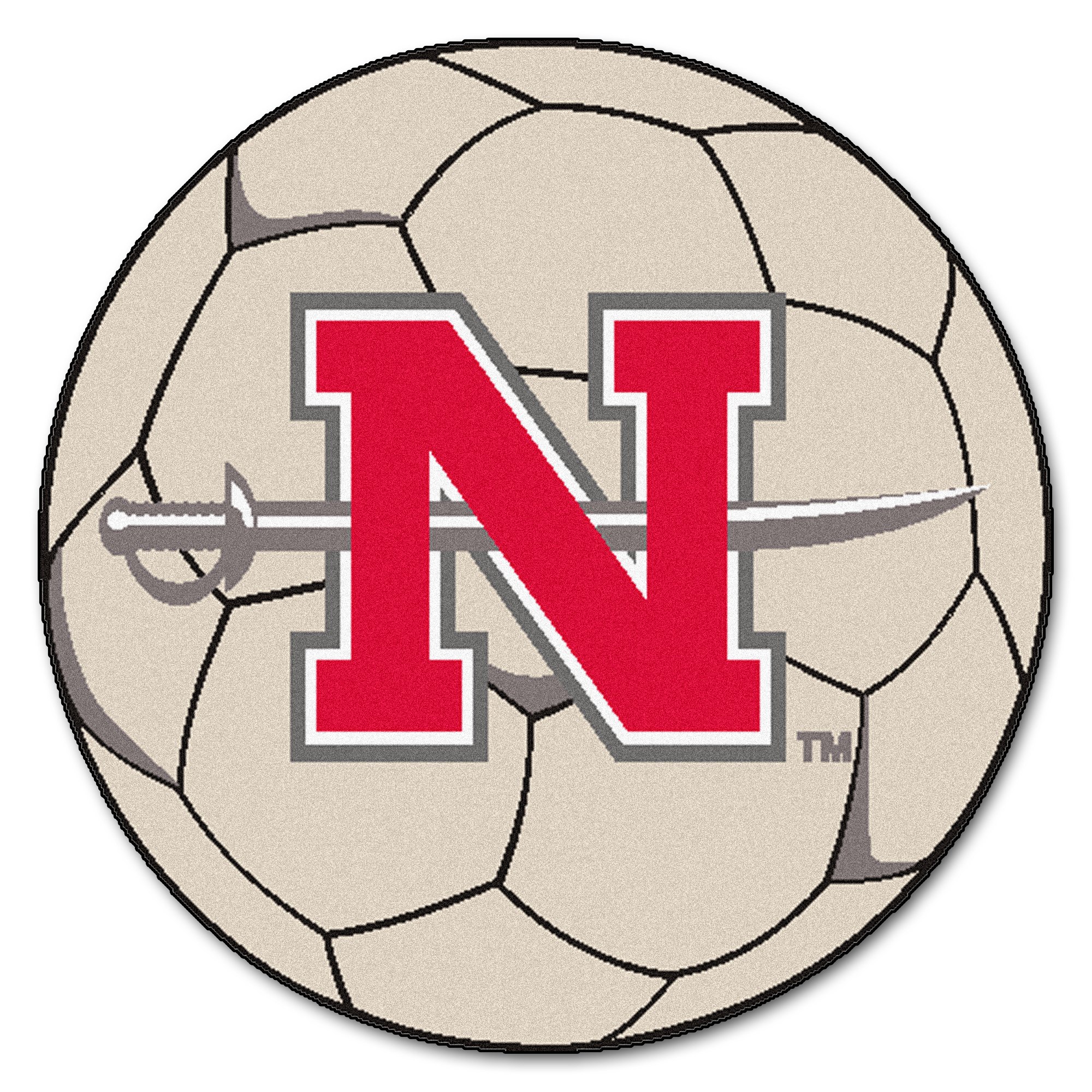 Nicholls State University Soccer Ball Rug - Durable College Team Decor for Bedroom, Dorm, Game Room - Perfect Gift for Soccer Fans & Alumni