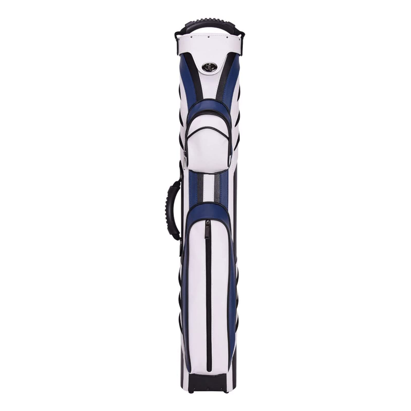 Premium Hard Pool Cue Case - 6 Hole Billiard Stick Carrying Bag with Foam Tube & PU Protection (91x16x11cm) for Safe Storage & Travel - Perfect for Pool Clubs, Tournaments & Home Use