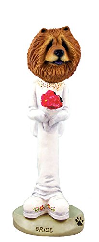 Chow Red Bride Doggie Collectible Figurine - Cute Chinese Wedding Decoration for Home Display & Gift Giving