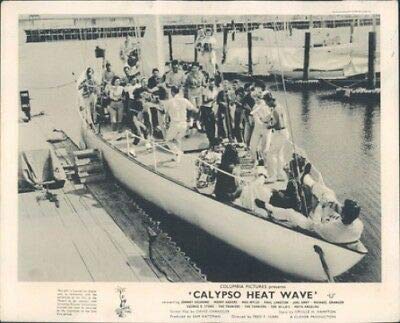 Vintage Calypso Heat Wave Movie Lobby Card Featuring Merry Anders & Maya Angelou - Classic Hollywood Memorabilia for Film Collectors and Home Theater Decor