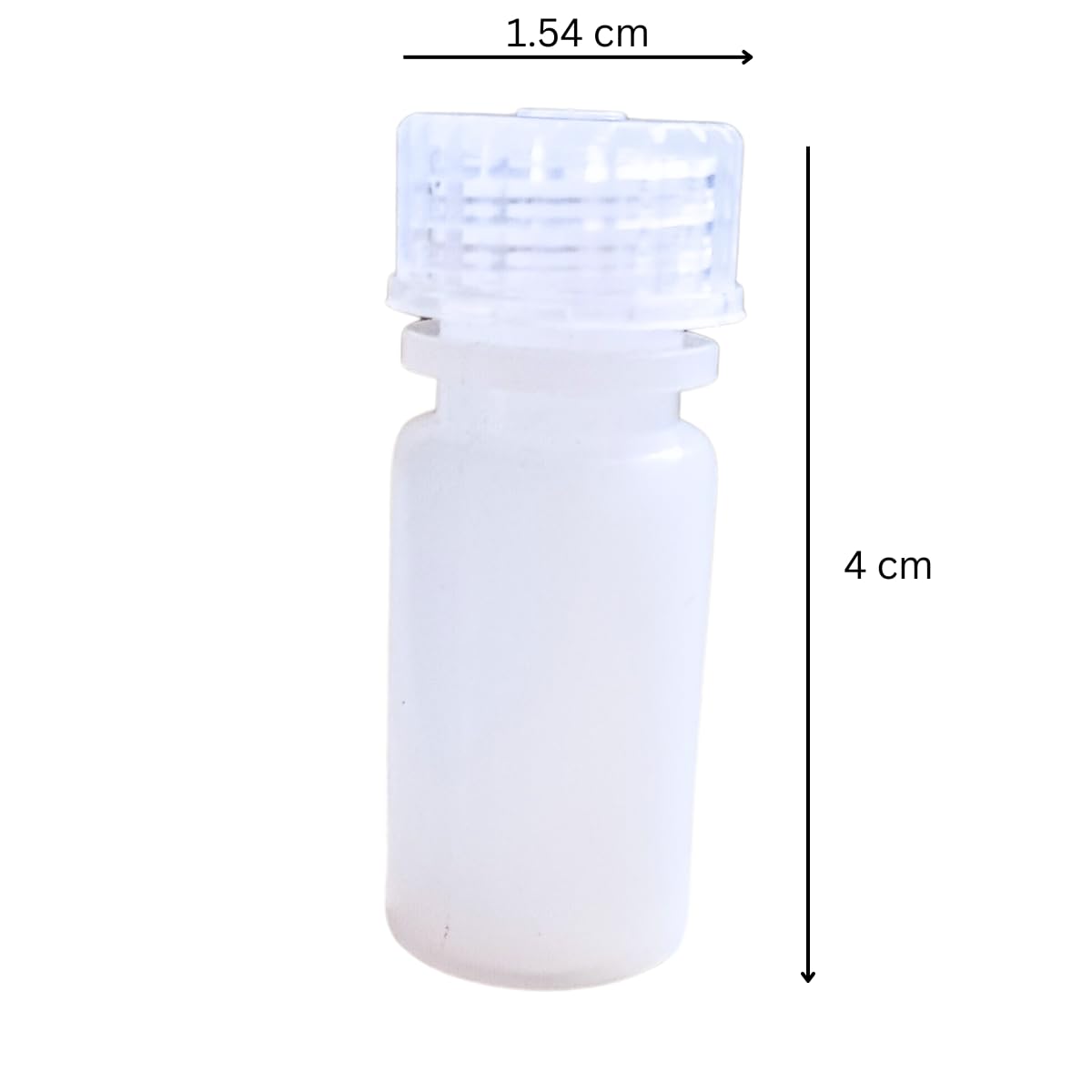 AANIJ® 4ml Narrow Mouth HDPE Reagent Bottles (Pack of 25) - Durable High Density Polyethylene Plastic Bottles for Laboratory Chemicals, Essential Oils & DIY Liquids - Perfect for Science Experiments, Crafting & Storage Solutions