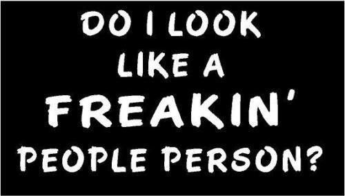 6.5 Inch White 'Do I Look Like a People Person?' Vinyl Die-Cut Decal - Waterproof Bumper Sticker for Cars, Trucks, Windows, Laptops & More - Perfect for Personalizing Vehicles, Laptops, Notebooks & Office Accessories