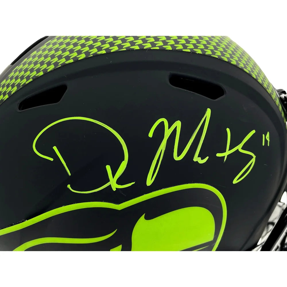 DK Metcalf Autographed Seattle Seahawks Football Helmet - Signed Speed Eclipse F/S - Perfect for Collectors, Fans & Sports Memorabilia Displays