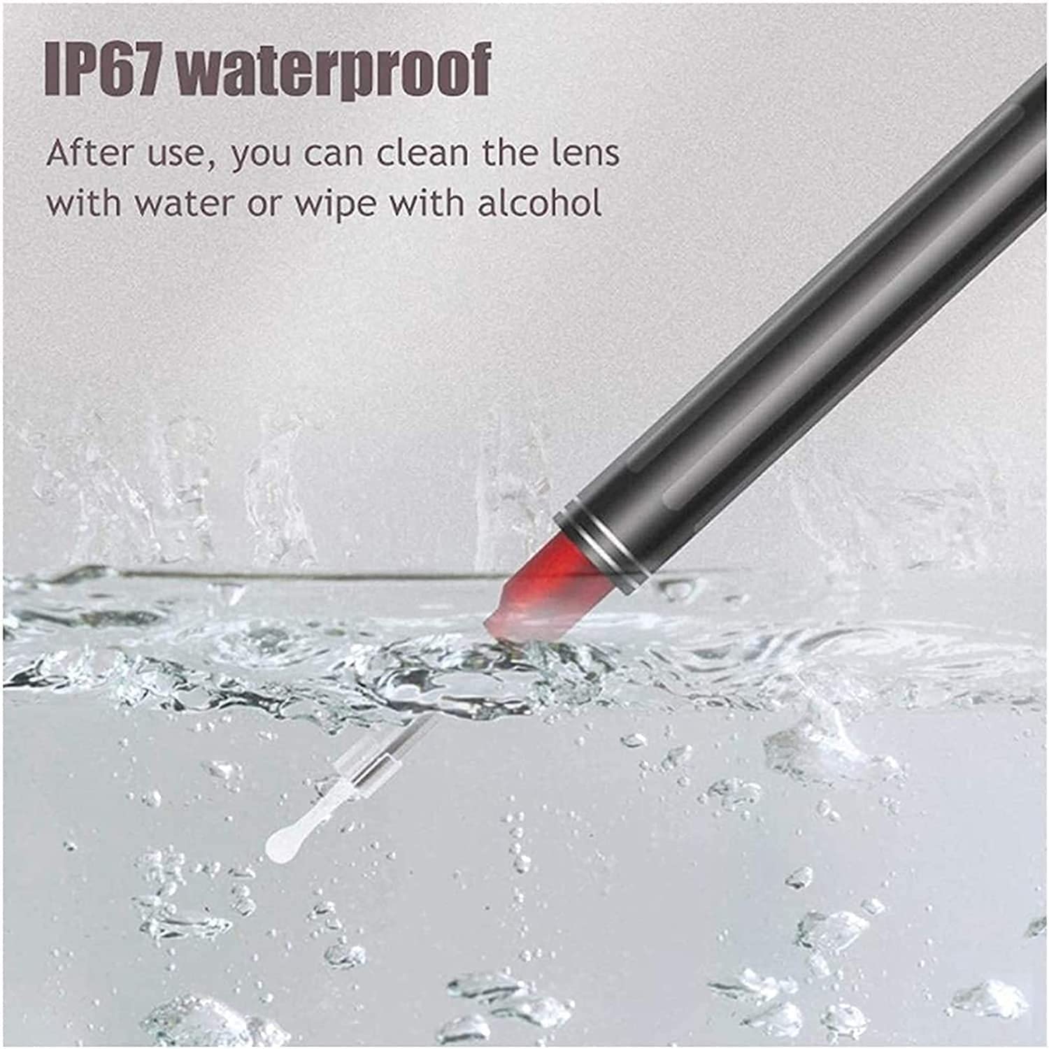 Ear Wax Removal Camera - IP67 Waterproof Earwax Cleaner Tool with Visual Inspection for Kids & Adults | Safe Ear Cleaning Kit for Home Use & Travel