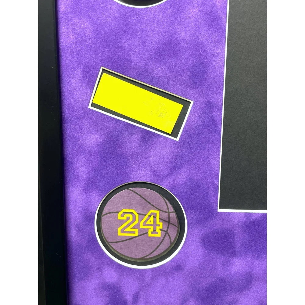 Kobe Bryant Autographed Lakers Final Game Used Confetti Framed Memorabilia #D 1/1 with UDA COA - Perfect for NBA Collectors, Sports Memorabilia Displays & Lakers Fan Gifts