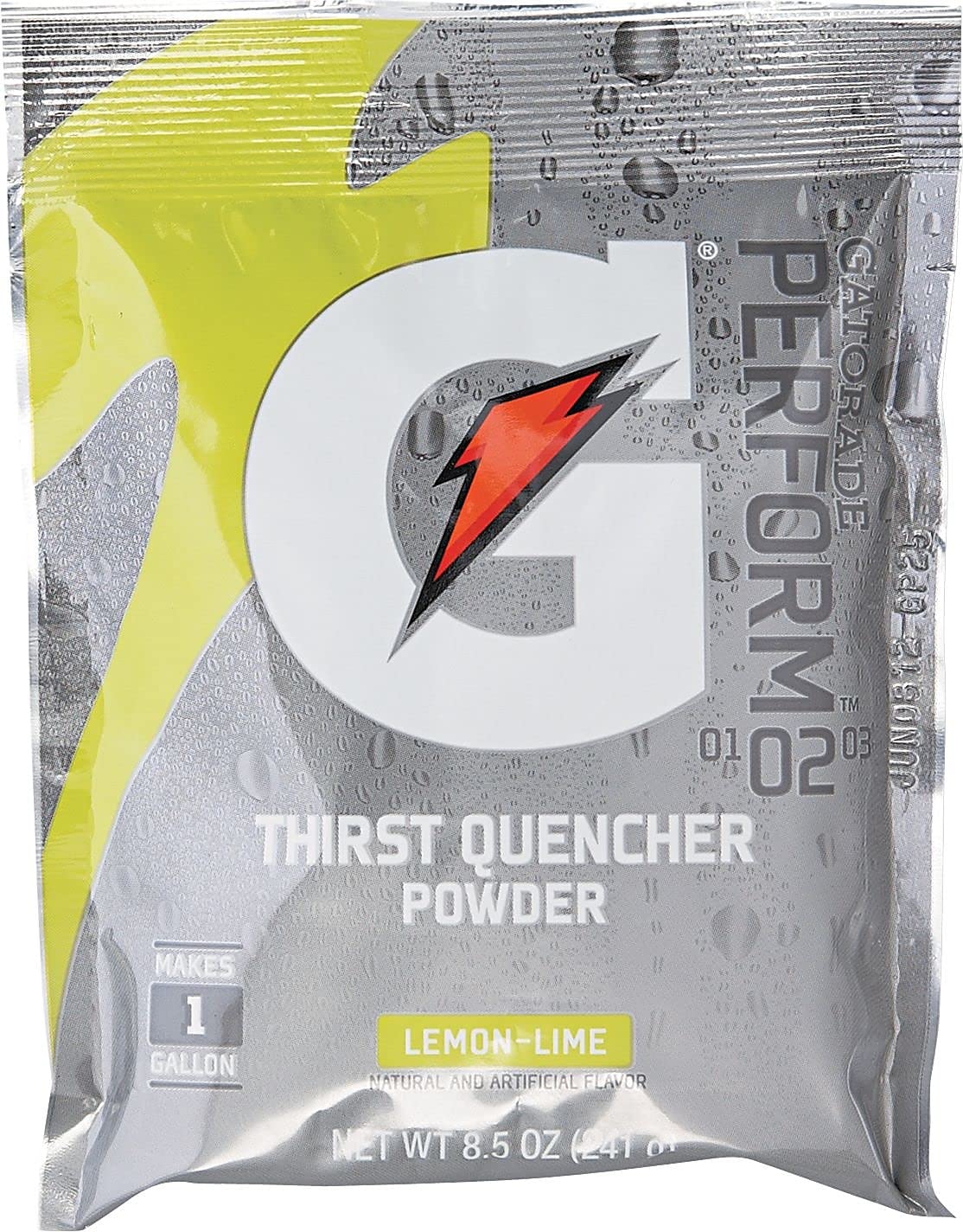 Gatorade Lemon Lime Electrolyte Drink Powder Packets - 8.5oz Instant Concentrate (40 Packets, Makes 1 Gallon Each) - Ideal for Sports, Workouts & Hydration On-The-Go