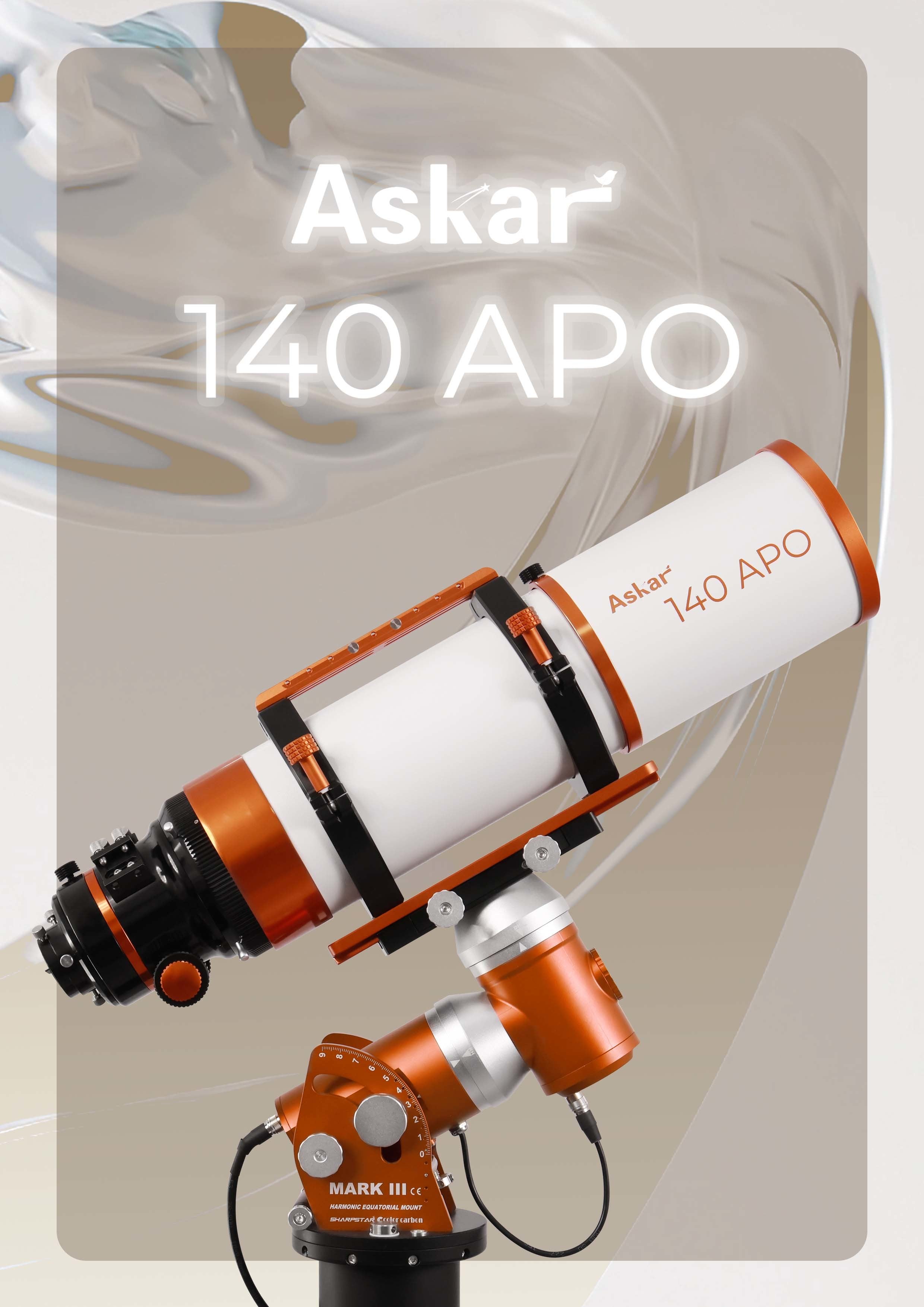 Askar 140APO Triplet Air Spaced Refractor Telescope OTA - Premium Astrophotography & Stargazing for Deep Space Observation