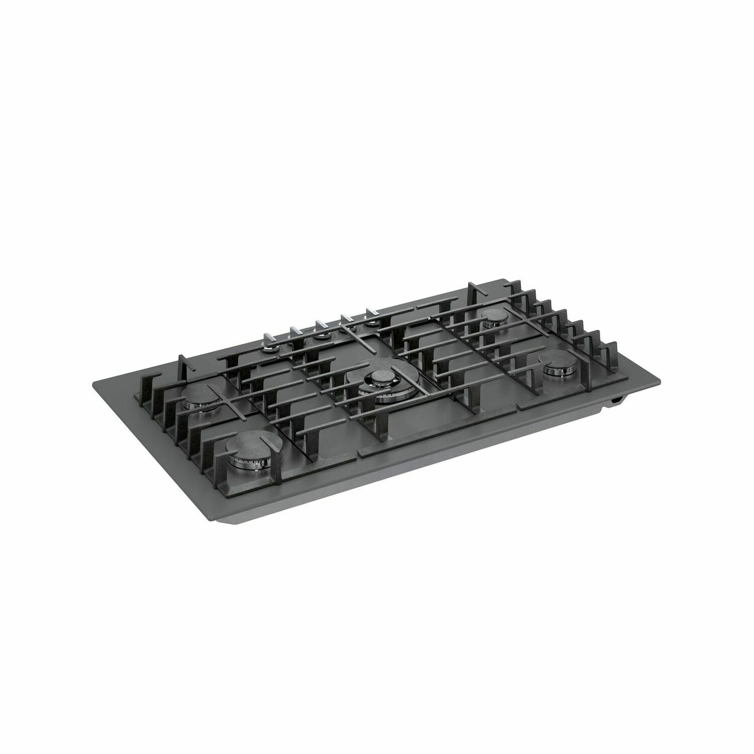 Bosch NGMP677UC 36-Inch Benchmark Gas Cooktop with Hard Glass Surface in Dark Silver - Perfect for Modern Kitchens & Professional Cooking