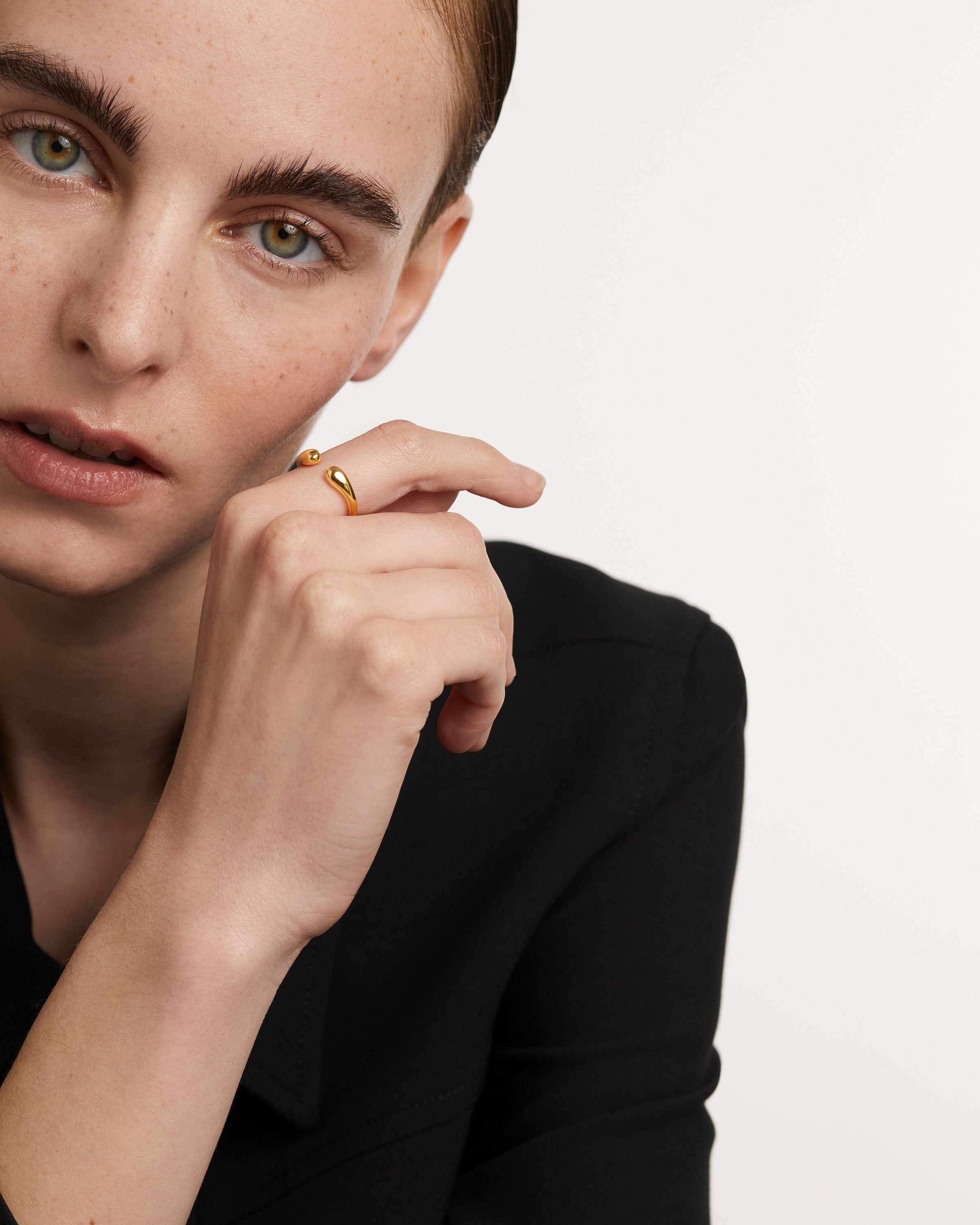 Elegant 14K Gold Crush Ring for Women - Perfect for Valentine's Day, Anniversary & Romantic Gifts | Dainty Stackable Jewelry for Everyday Wear