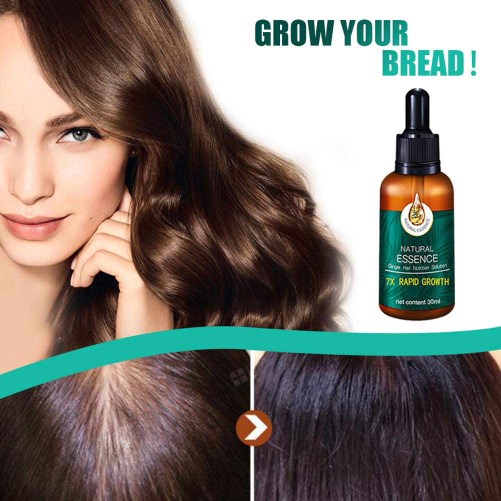 7X Fast Hair Growth Serum - Ginger & Germinal Oil Treatment for Thicker Hair & Anti Hair Loss - Promotes Regrowth for Men & Women (2Pcs) - Perfect for Daily Use, Hair Repair & Scalp Care