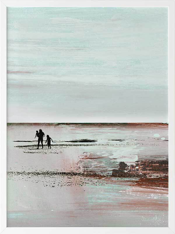 Beach Walk 2 Framed Wall Art Print - Coastal Decor for Living Room, Bedroom & Office - Perfect Beach House Decor & Gift Idea