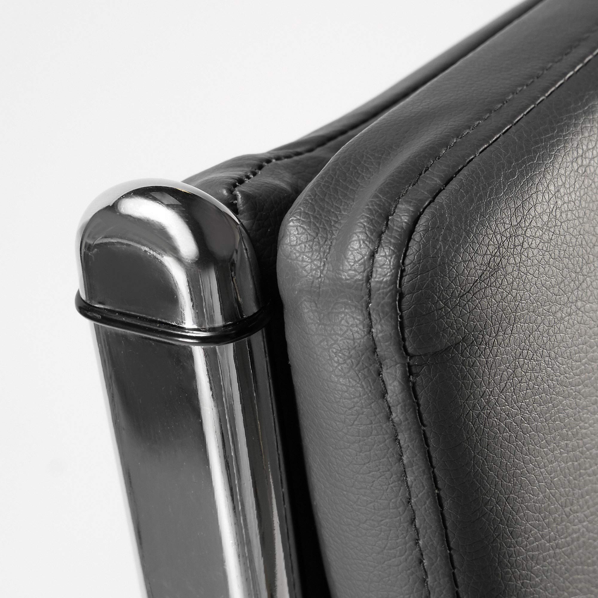 Bush Furniture Somerset High Back Leather Executive Office Chair - Dark Gray - Ergonomic Desk Chair for Home & Office Workspace