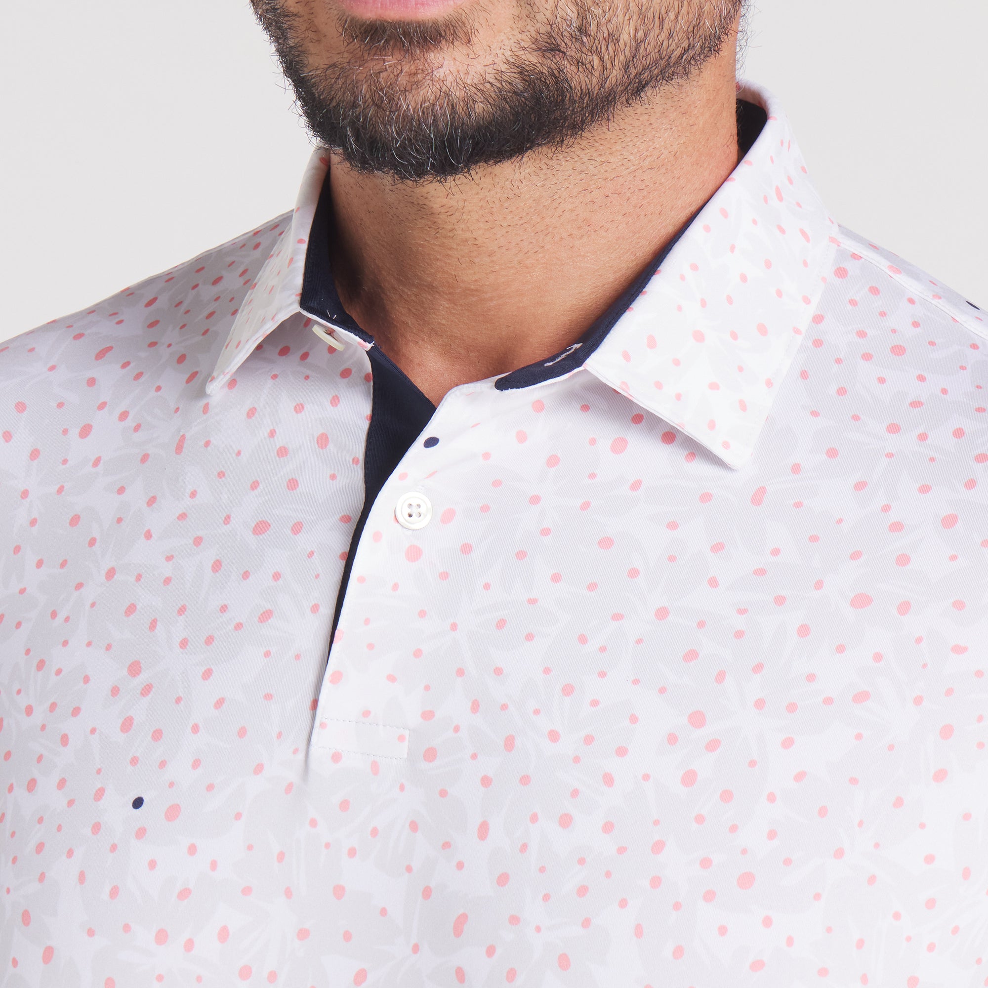 MATTR Bloom Field Golf Polo Shirt for Men - Breathable, Moisture-Wicking Performance Golf Shirt - Perfect for Golf Course, Clubhouse & Casual Wear